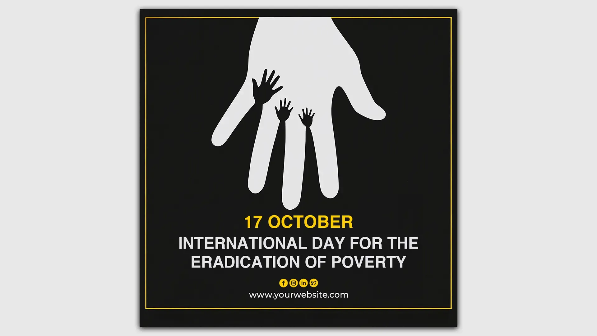 International Day for the Eradication of Poverty Instagram Post image